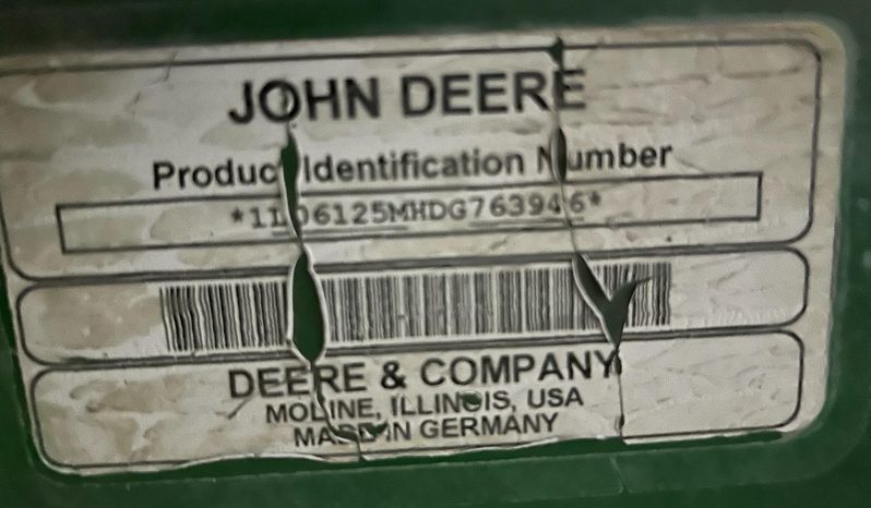 2016 John Deere 6125 full