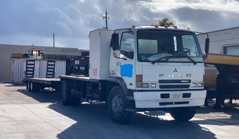 2007 Mitsubishi FM 330 with, 2022 Hooper Equipment Trailer, 22.5 Ton, Gooseneck and 2006 PJ Dump Hurricane Clean Up Trailer, 10 Ton, Gooseneck. full